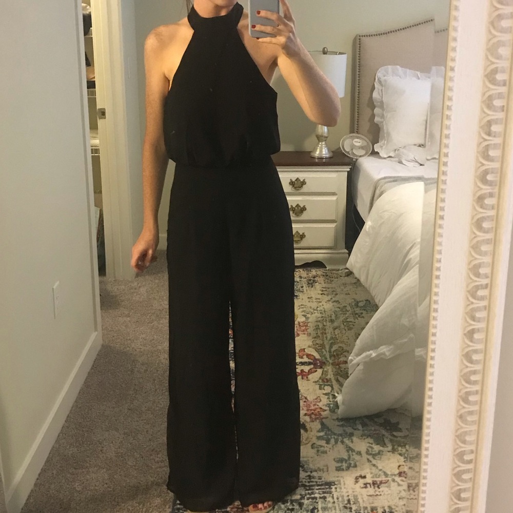 Lulu’s black jumpsuit